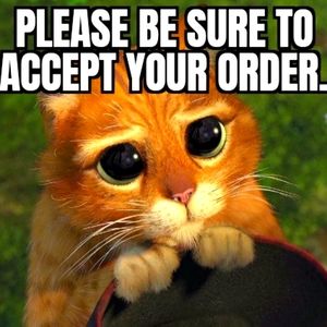 Accept your order